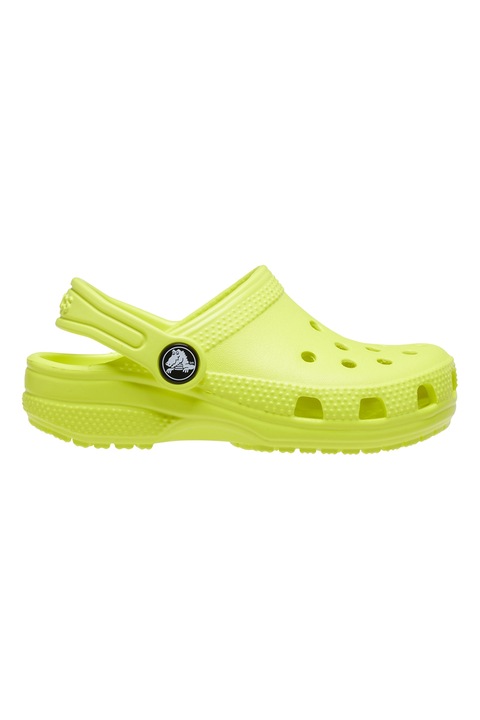 Crocs, Saboti slingback de cauciuc Classic, Galben neon