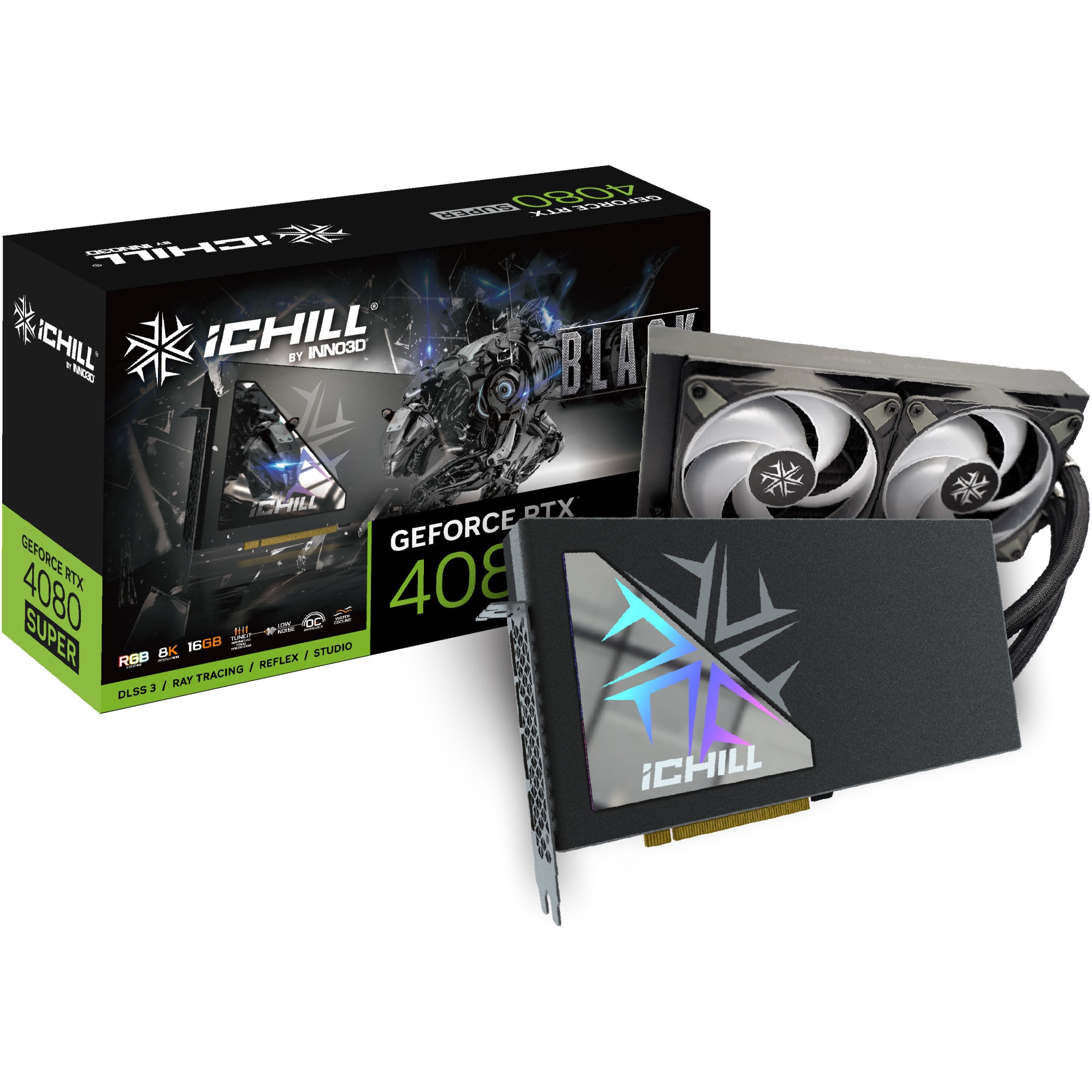 Placa video Inno3D GeForce RTX™ 4080 SUPER iChill Black, 16GB