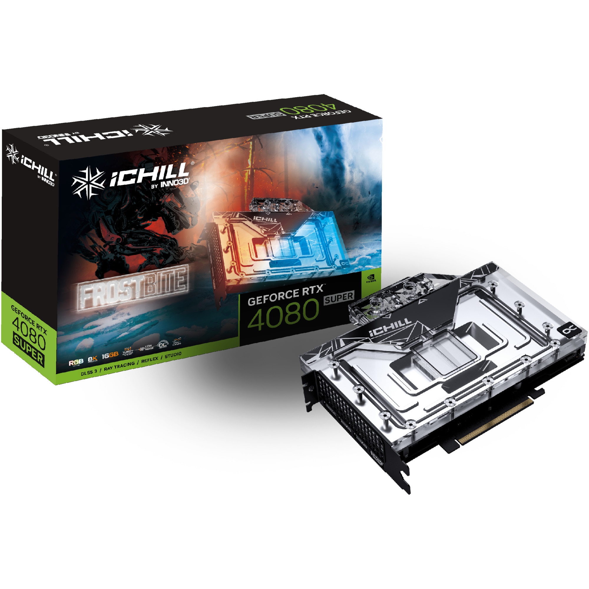 Placa video Inno3D GeForce RTX™ 4080 SUPER iChill Frostbite, 16GB
