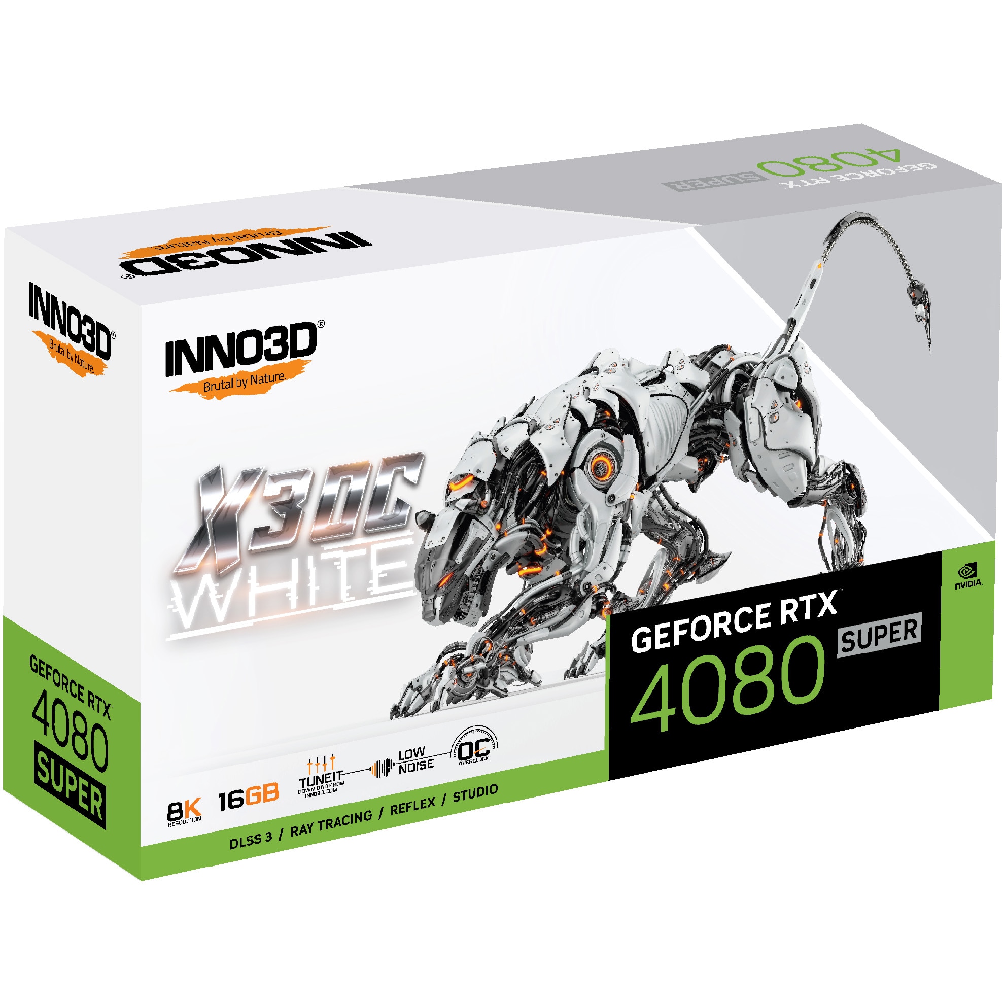 Placa video Inno3D GeForce RTX™ 4080 SUPER X3 OC WHITE, 16GB
