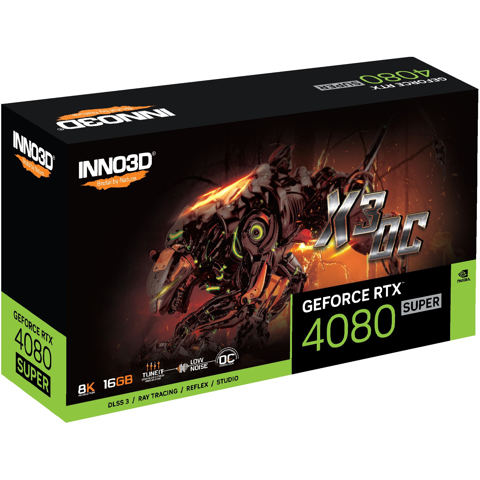 Placa video Inno3D GeForce RTX™ 4080 SUPER X3 OC, 16GB GDDR6X, 256