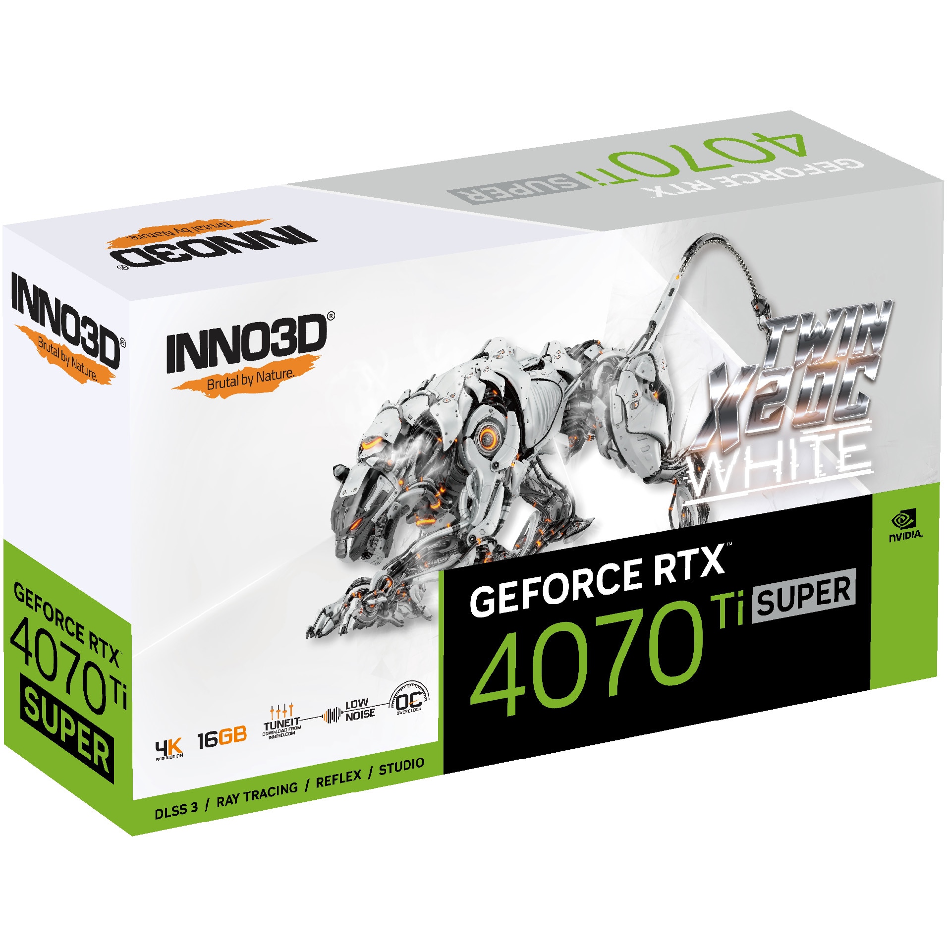 Placa video Inno3D GeForce RTX™ 4070 Ti SUPER Twin 2X OC WHITE