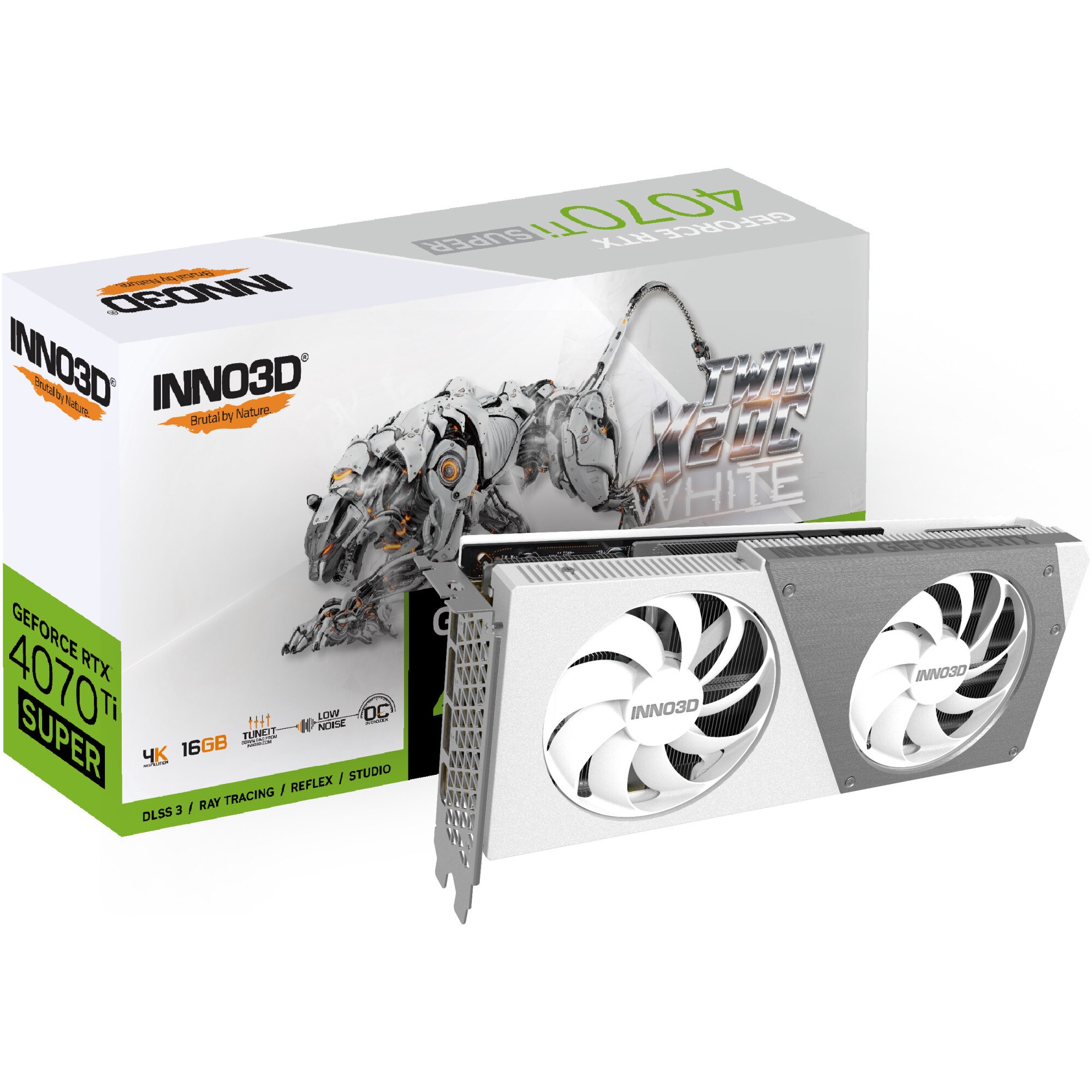Placa video Inno3D GeForce RTX™ 4070 Ti SUPER Twin 2X OC WHITE