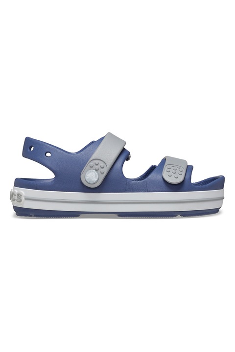 Crocs, Sandale de cauciuc cu detalii logo Cruiser, Gri/Bleumarin