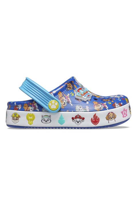 Crocs, Saboti slingback cu imprimeu Paw Patrol, Multicolor