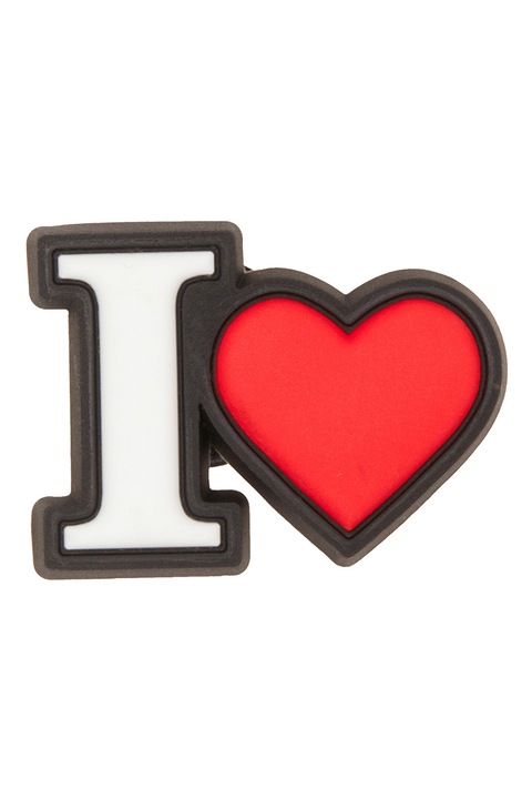 Crocs, Джибиц Smiley Face, Червен, Черен, Бял