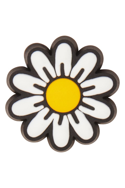 Crocs, Talismane in forma de floare pentru saboti Jibbitz, Negru, Alb, Galben