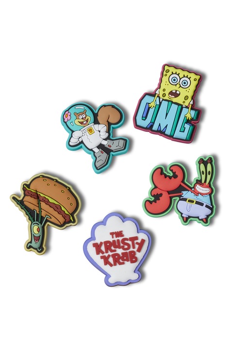 Crocs, Джибиц Spongebob - 5 броя, Многоцветен