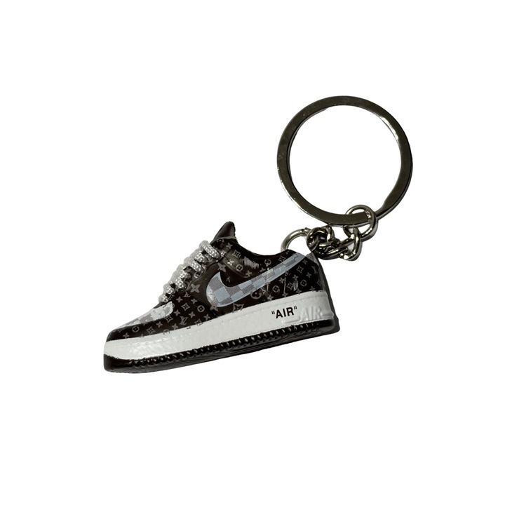 Kulcstartó, Nike x LV Air Force 1 alacsony, barna-fehér