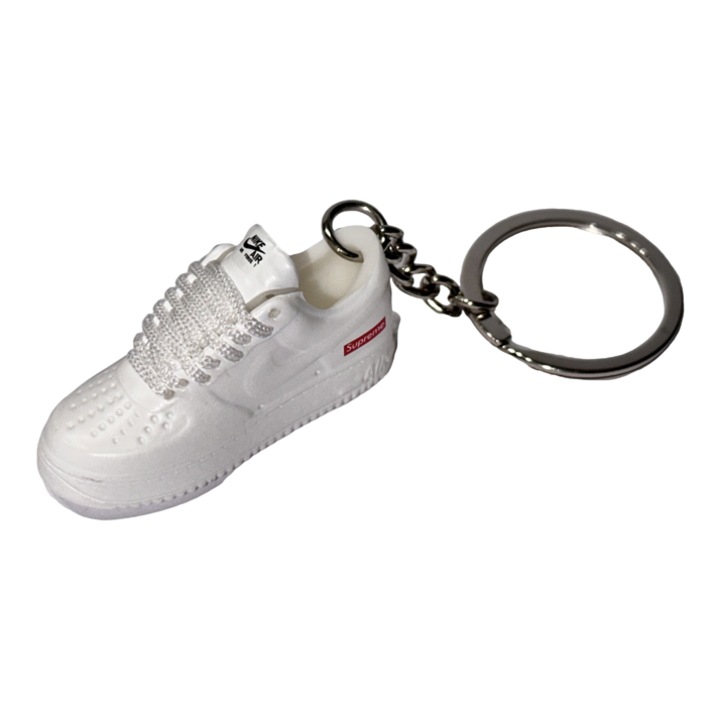 Kulcstartó, Nike x Supreme Air Force 1 alacsony, fehér