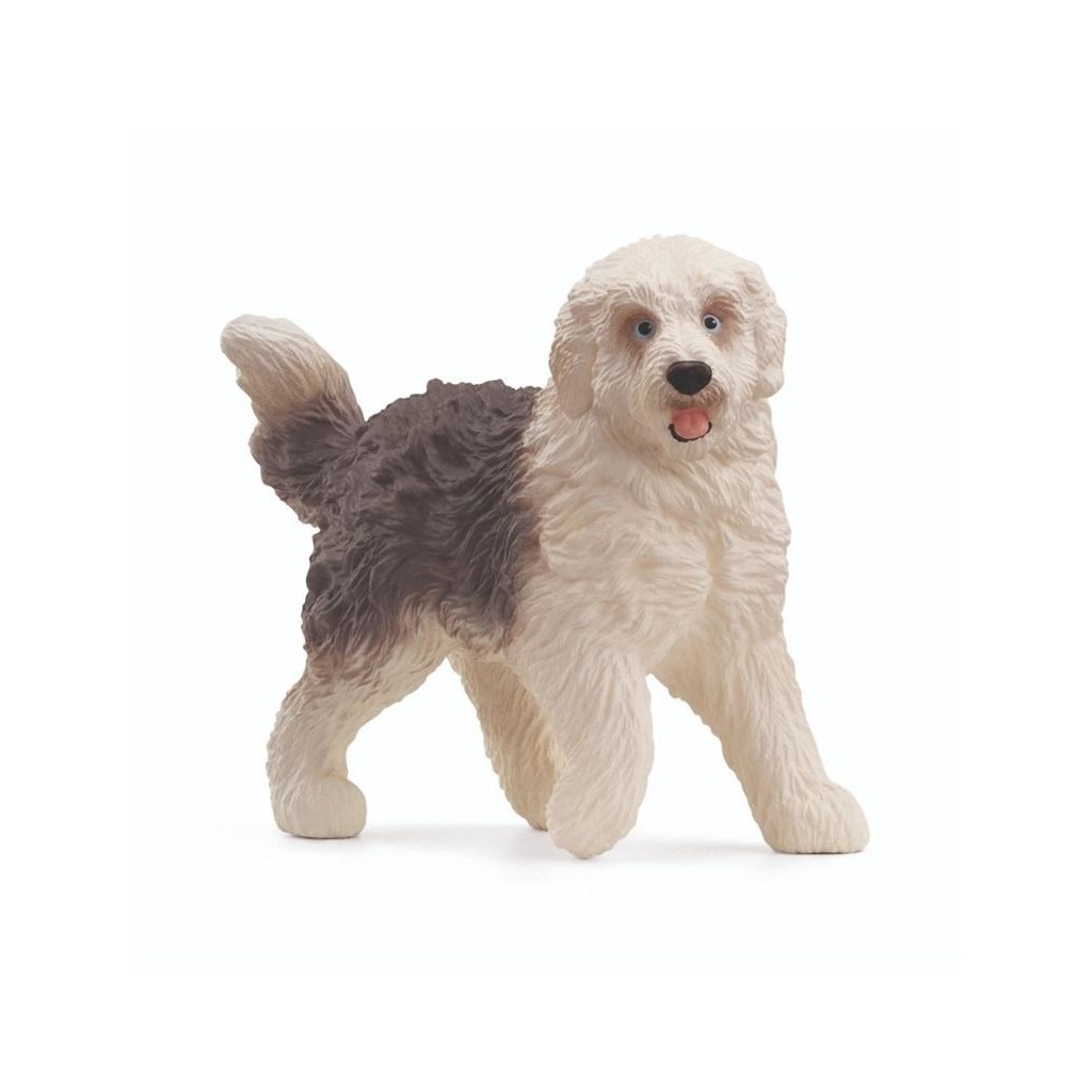 Фигурка на английска овчарка, Schleich, 3 години+, Бяло/Сиво - eMAG.bg