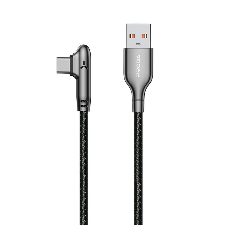 Töltő- és adatátviteli kábel, gyorstöltés, USB-C típusú, 90°-os elforgatás, kompatibilis: iPhone 15, Android, Samsung, Huawei, Macbook, Xiaomi