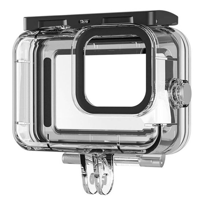 Carcasa protectie waterproof Telesin pentru camera video sport GoPro Hero9/10/11/12 transparent