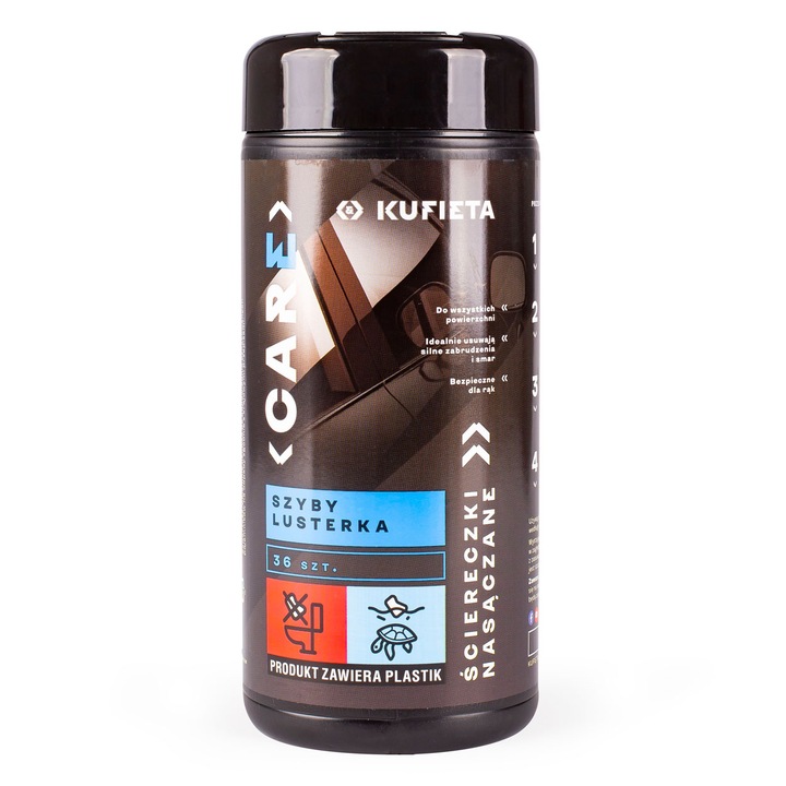 Set 36 servetele umede pentru sticle si oglinzi auto