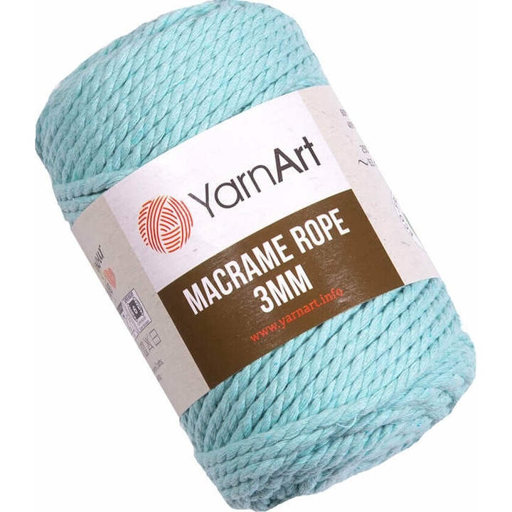 Macrame, Yarn Arn, 3 mm, Nuanta 775, Menta