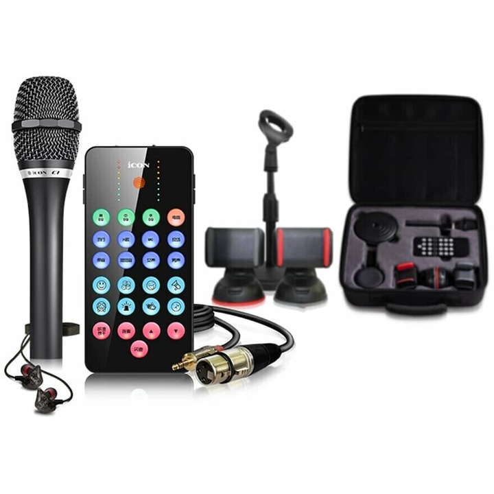 Set Micro Studio LivePod Plus, Microfon C1, 25mm, 5V