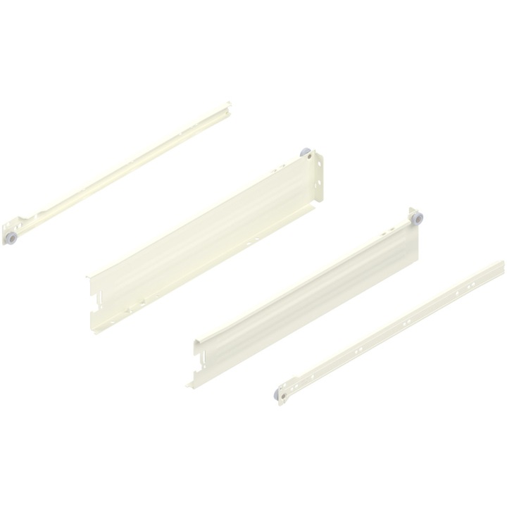 Sistem MetaBox, mediu, lungime 450 mm, knock-down, alb crem 320M4500C15MX