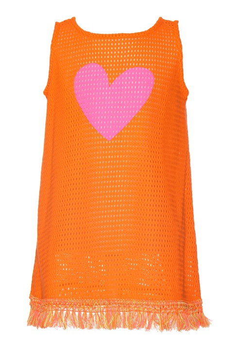 Agatha Ruiz de la Prada, Мрежеста рокля със сърцевидна шарка, Оранжев