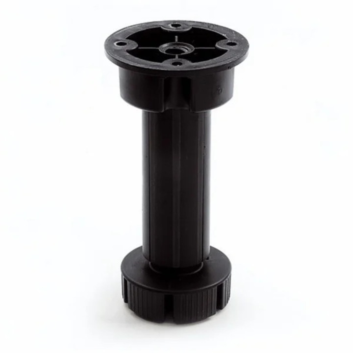 Picior plastic negru reglabil, h 120 mm, Volpato