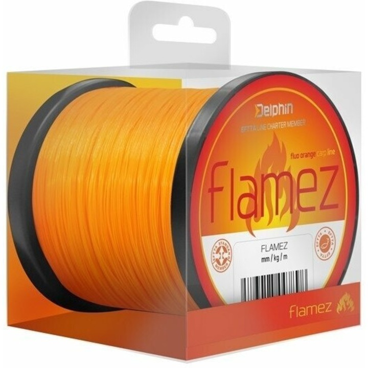 Flamez horgászzsinór, Delphin, 0,25 mm, 5,0 kg, 600 m, narancs