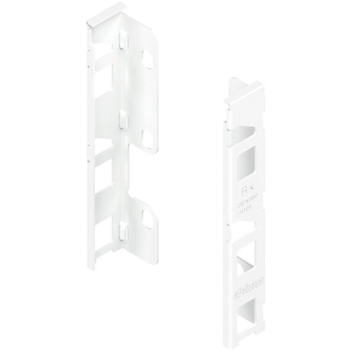 Suport spate sertar, dreapta si stanga, LegraBox K, 144 mm, otel alb matase mat