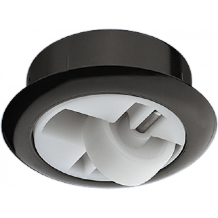 Rotila pentru mobilier cu carcasa plastic, negru, 54 mm