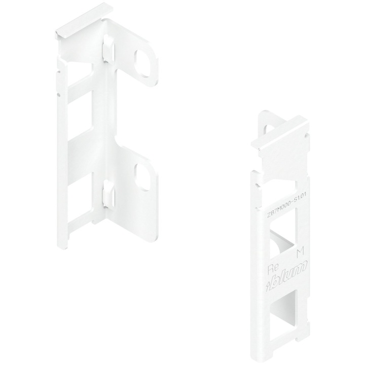 Suport spate sertar, dreapta si stanga, LegraBox M, alb matase mat