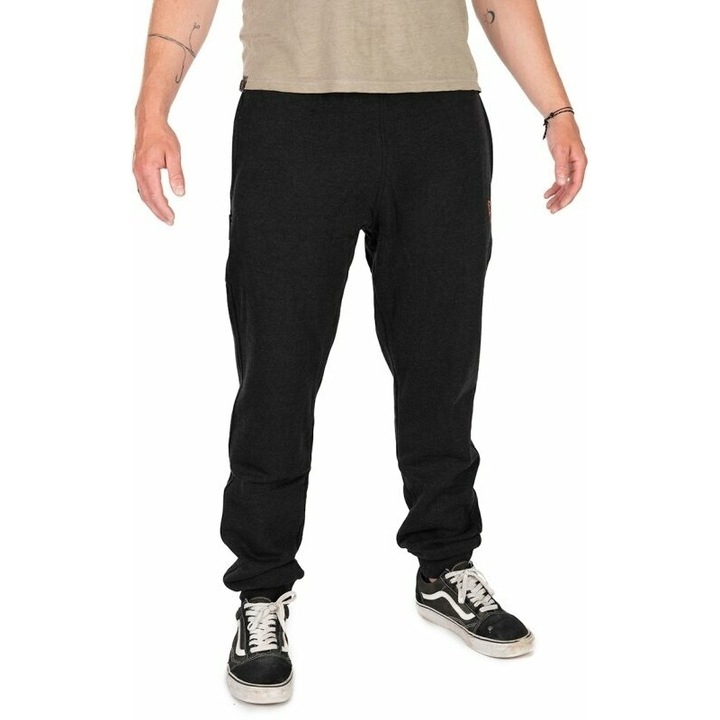 Pantaloni pescuit Fox Fishing bumbac poliester negru portocaliu, XL INTL