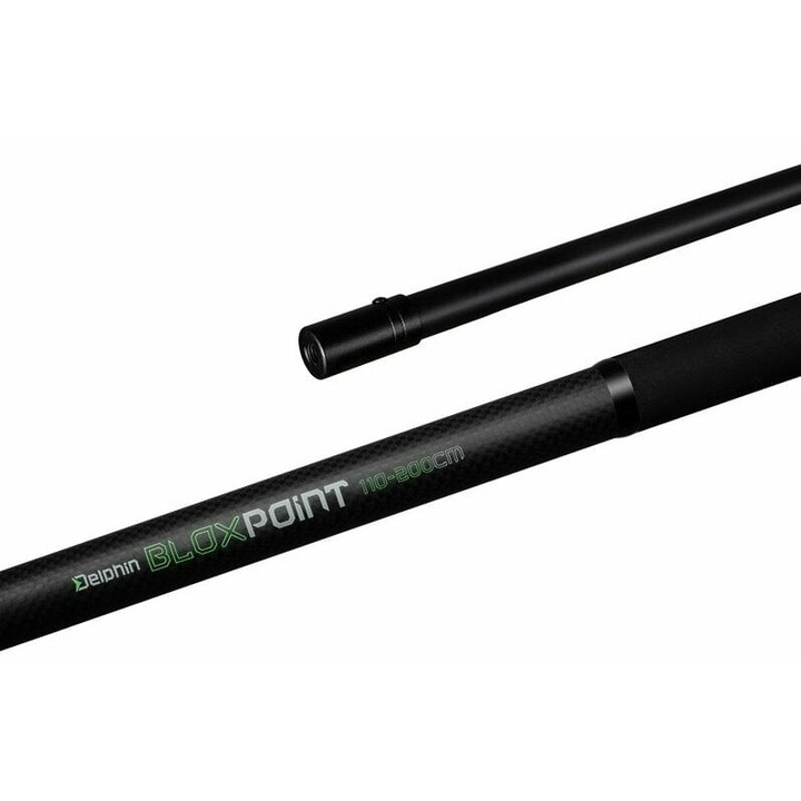 Мини дръжка за хокей на лед BloxPOINT, Delphin, Carbon, Телескопична, 110-200 cm, Черна