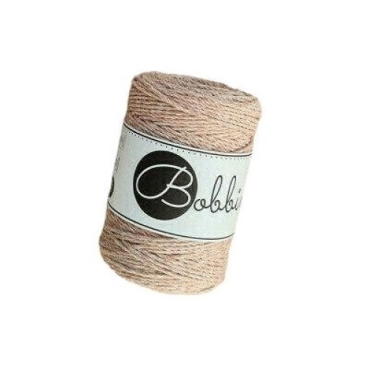 Fire textile, Bobbiny, Bumbac, 5 mm, Bej