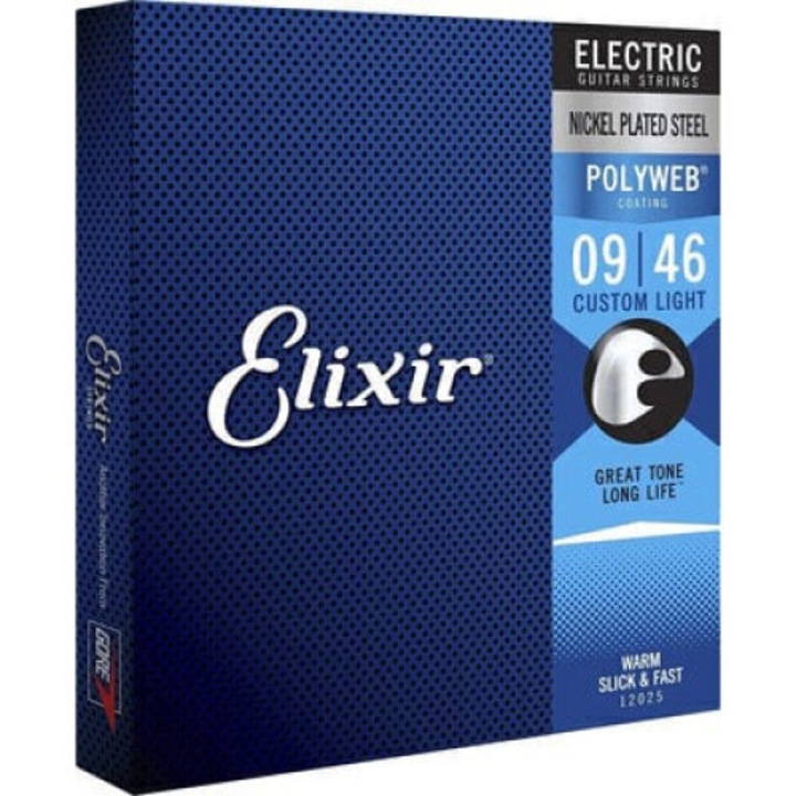Corzi pentru chitara electrica, Elixir, Otel, N\\A, 9-46