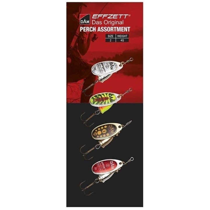 DAM Effzett spinner szett, 4 darab, 4g, 2-es méret