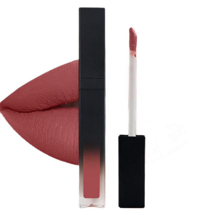 Ruj Mat lichid rezistent cu stralucire NovaCharm Spring Break, Capul de perie este moale, Vegan / Cruelty-free, Rezistent la apa si mat, 5 ml