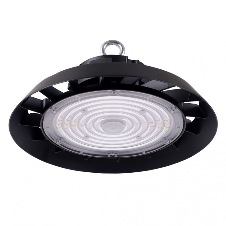 Spot LED, Lightex, Aluminiu/Policarbonat, 100 W, 5000 K, 14000 lumeni, IP65, Negru