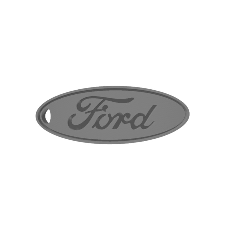 Ключодържател, "FORD", 50 X 19 mm сребрист