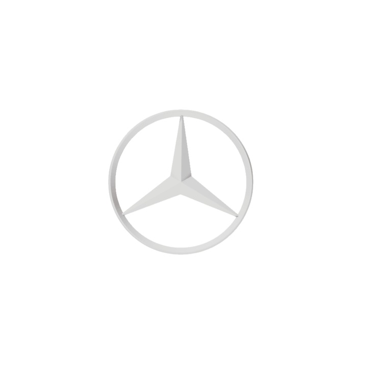 Kulcstartó, "MERCEDES", 40 mm elefántcsont fehér