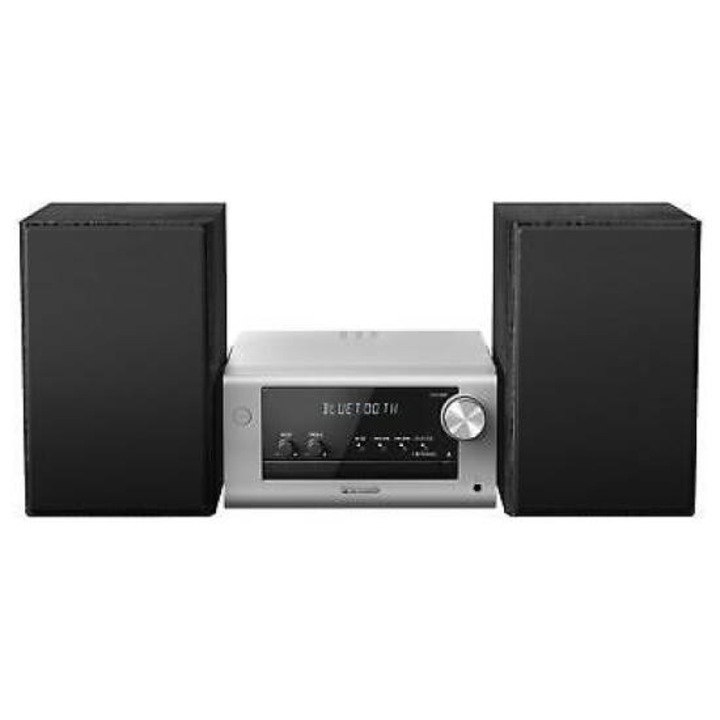 Microsystem Panasonic, SC-PM702EG-S, 80W, Bluetooth, MP3, USB, CD, FM радио, DAB+, Сребрист