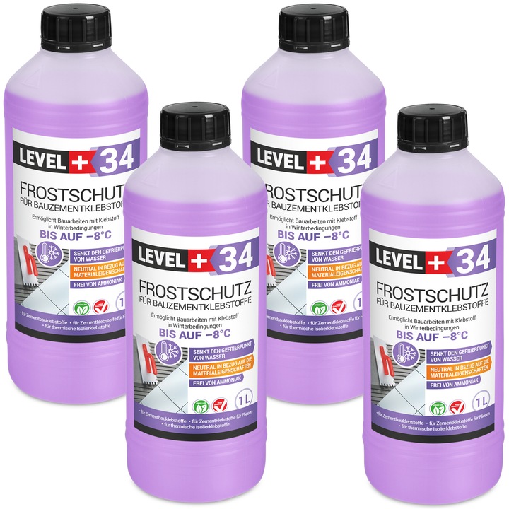 Protectie impotriva inghetului pentru adezivi de ciment pentru constructii LEVEL+ RM34 - 4L