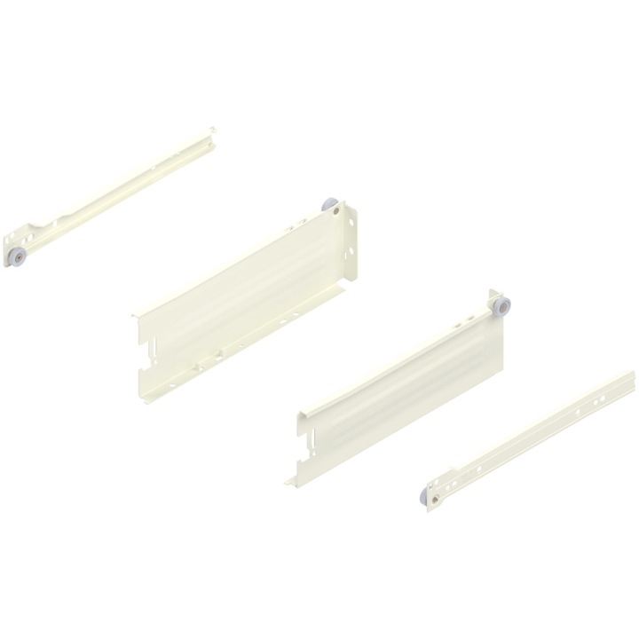 Sistem MetaBox, mediu, lungime 270 mm, knock-down, alb crem 320M2700C15MX