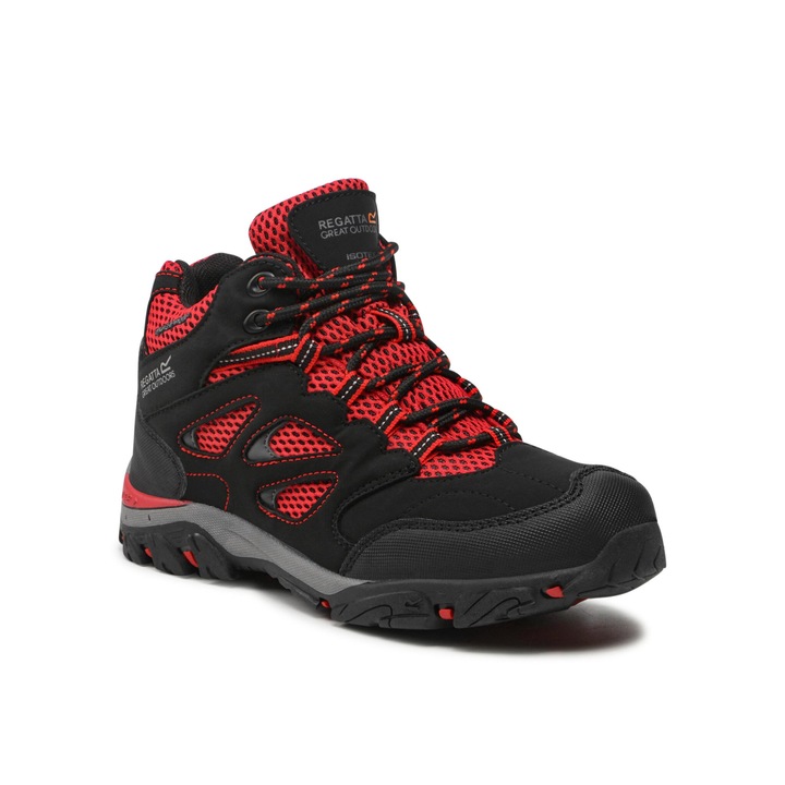 Regatta unisex trekking bakancs, ökológiai bőr, Fekete