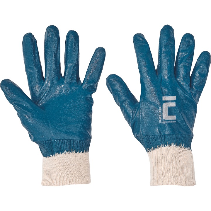 Manusi protectie taiere Cerva HARRIER FULL, albastru, mas. 10