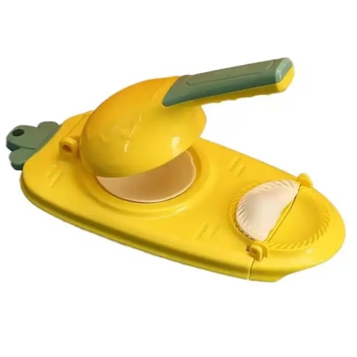 Aparat pentru facut coltunasi/ravioli coshop®, 2 in 1, galben