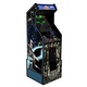 Вертикална конзола 3 игри в 1 ARCADE1UP, Star Wars™, H 154,4 cm, Anniversary Edition, 17 инчов цветен дисплей, регулируем обем, Marquee осветление, защита срещу преобръщане, оригинална графика, аксесоар за регулиране на височината, многоцветен