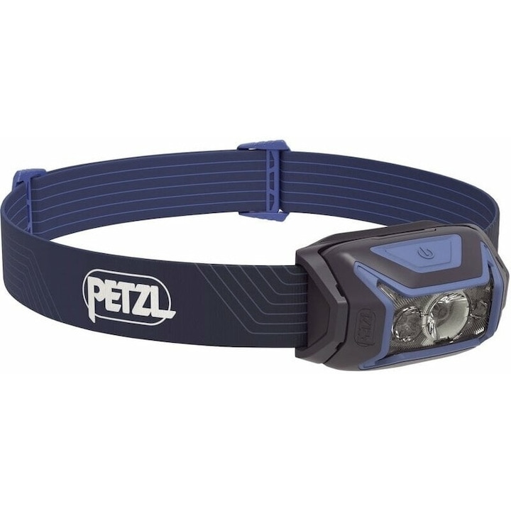 Челно фенерче, Petzl, 450 lm, черно/синьо