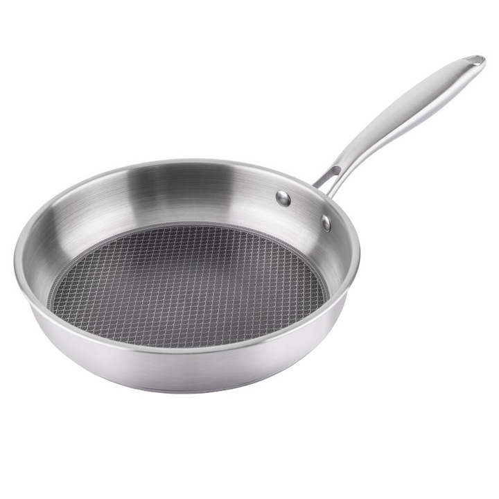 ETA pan Honeycomb 3929 90000, 24 см, висококачествена неръждаема стомана, подходящ за всички видове отопление