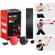 Set 2 mingi reflex, Yingyun®, pentru fitness, antrenament box si dezvoltarea reflexelor, Negru/Rosu