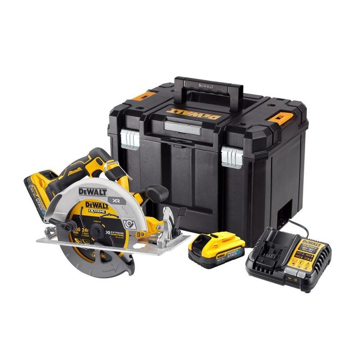 Fierastrau circular de mana Dewalt DCS573H2T, 190mm, 18V, cu acumulator