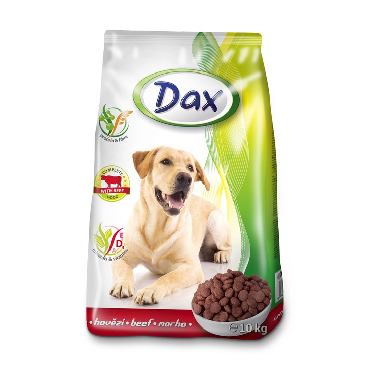 Dax száraz kutyaeledel marhával, 10kg