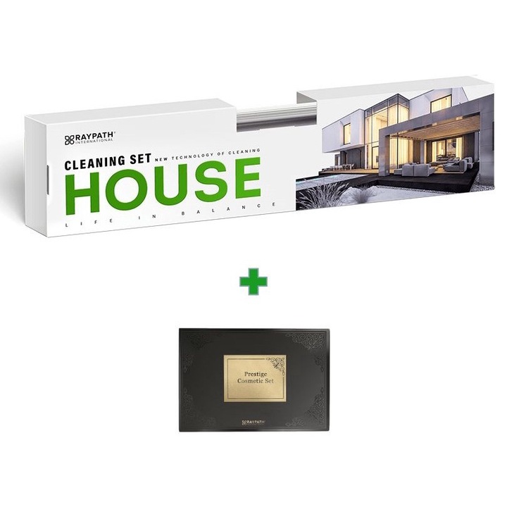 Set Premium curatenie casa, 22 piese, doar cu apa +Set Cosmetic, Raypath