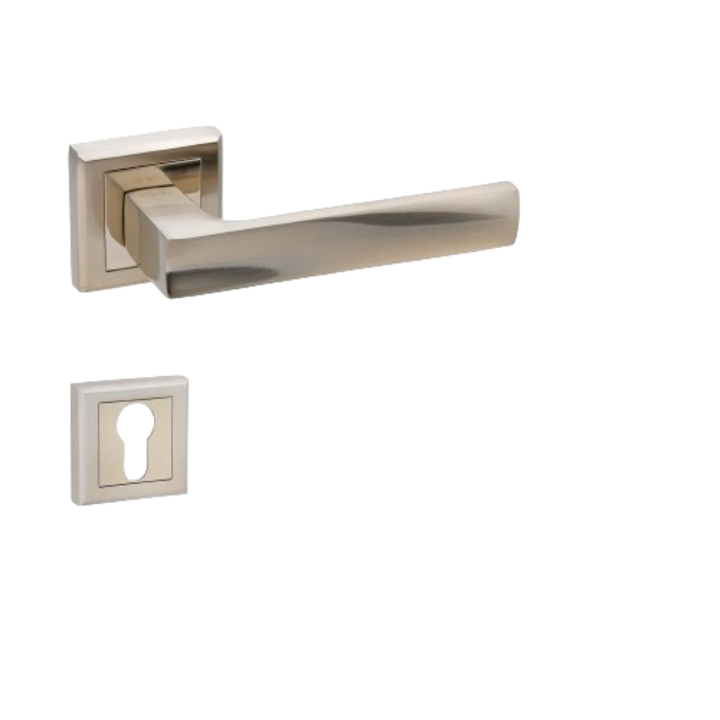 Maner usa interior LIMPO A-65-30 crom satinat cu rozeta de yala